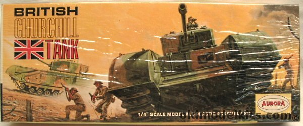 Aurora 1/48 British Churchill Tank, 315-129 plastic model kit